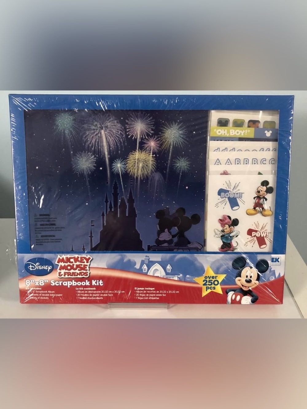 Disney Mickey Mouse Friends Blue Night Fireworks Scrapbook Kit